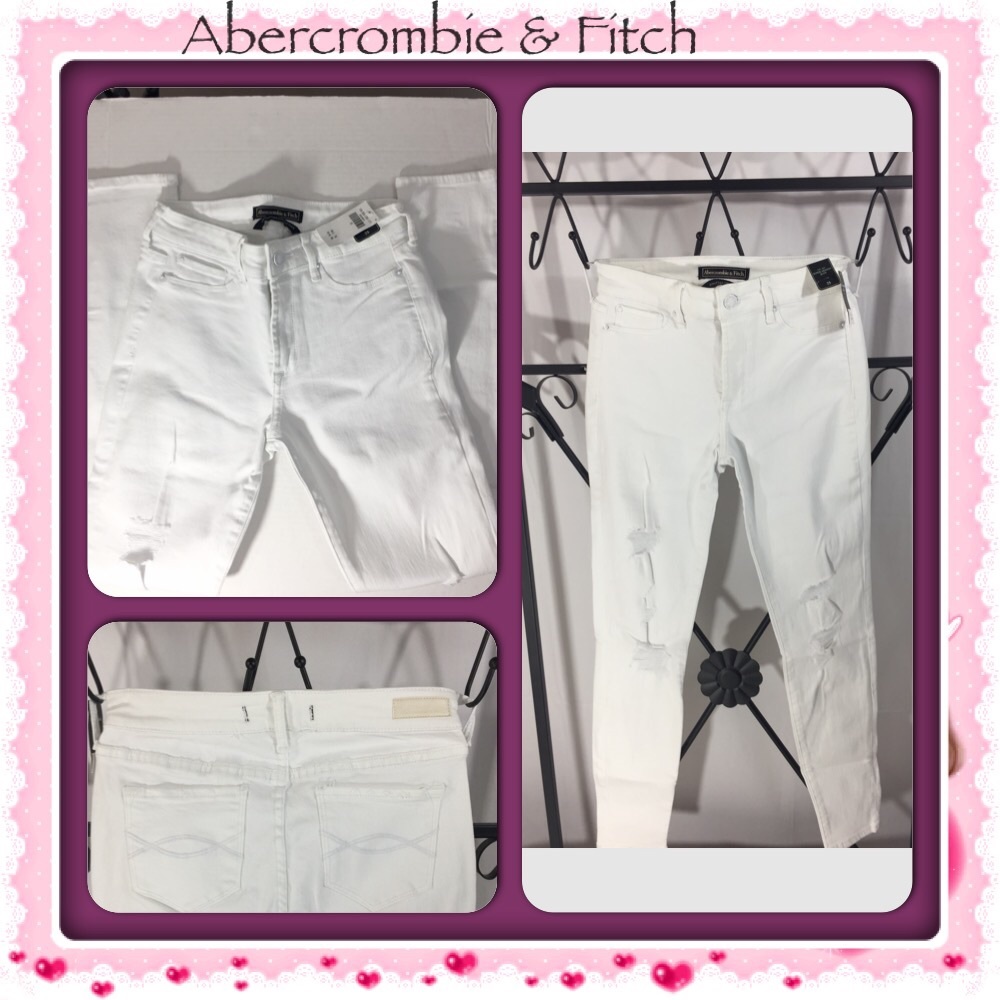 Abercrombie & Fitch Super Skinny Distressed Jeans